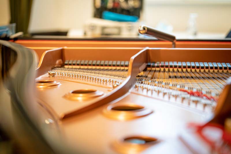Klaviere sind hochempfindliche Instrumente, die sich durch den Saitenzug, die Spielbelastung und auch klimatische Schwankungen verstimmen